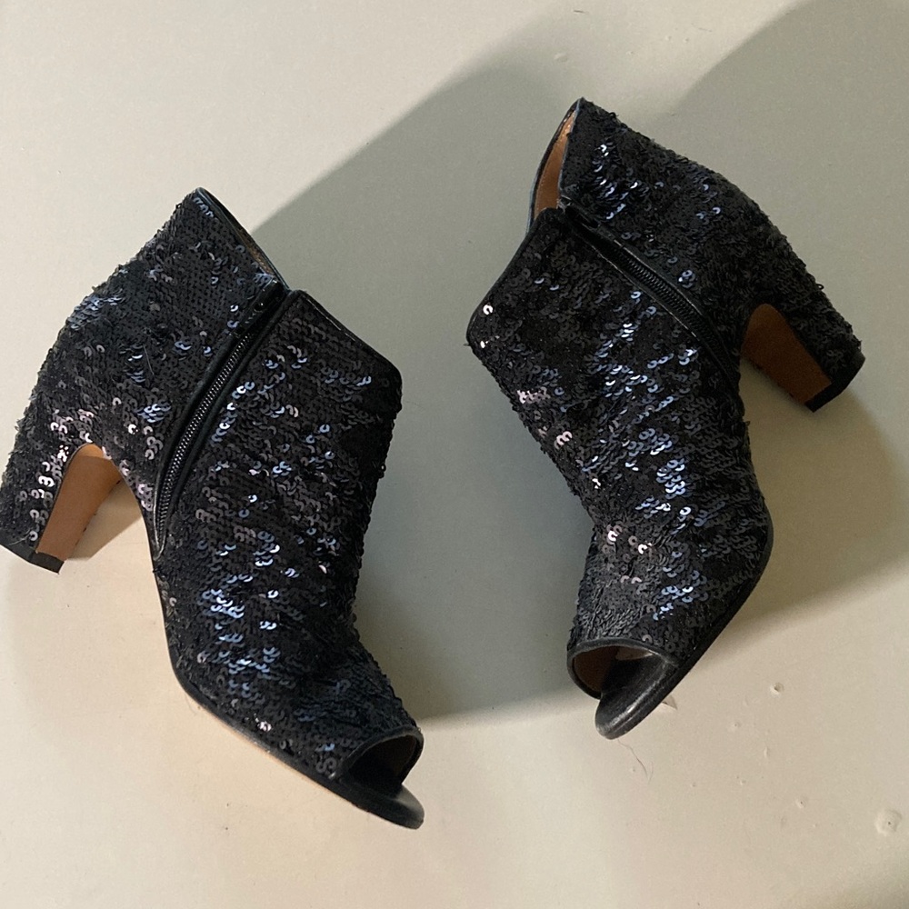 Maison Martin Margiela Sequin Black Ankle Boots
